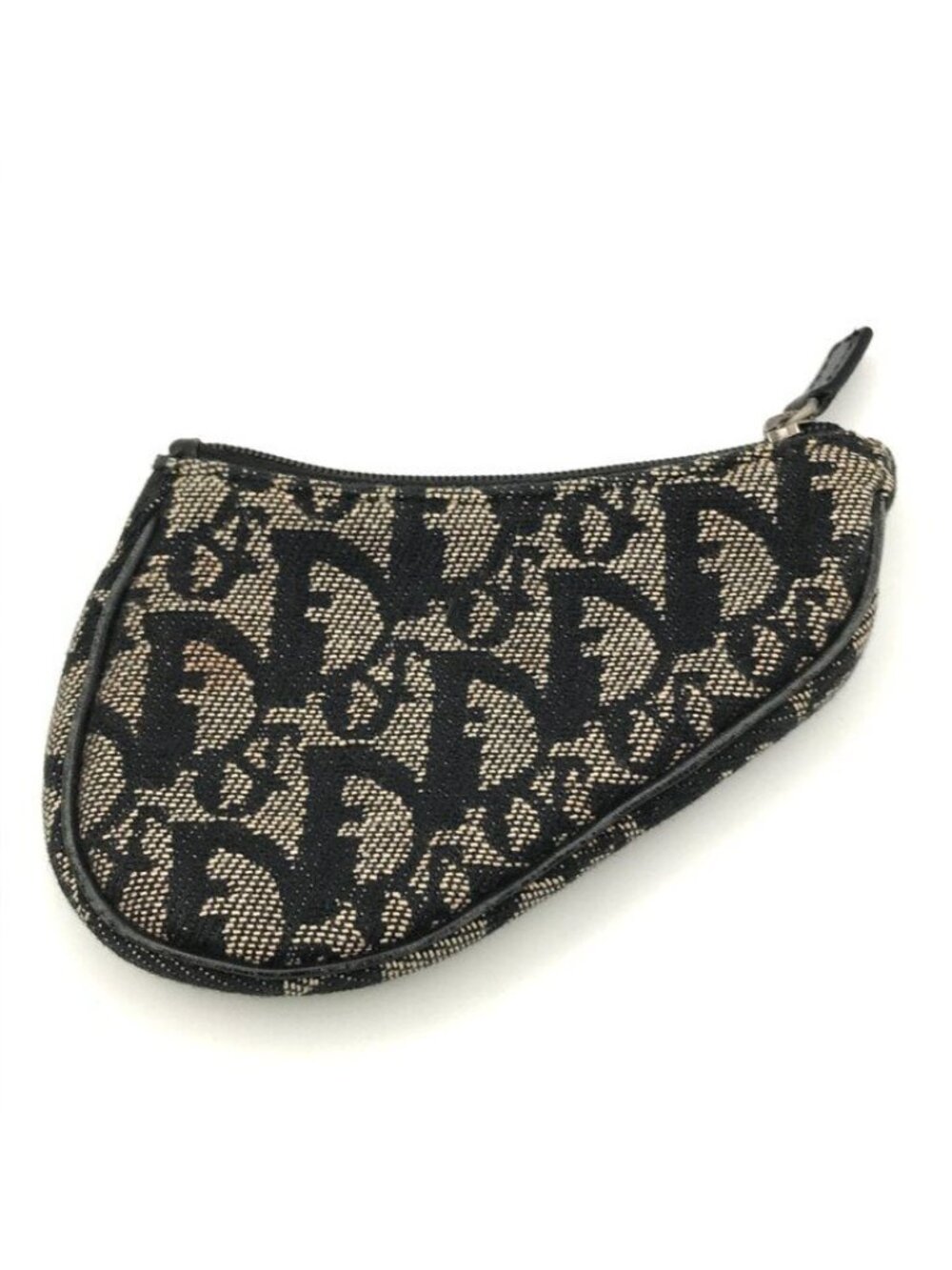 Dior Trotter Saddle Canvas Pouch Coin Case Purse Black - Picture 2 of 10